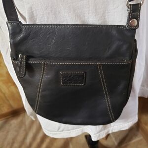 Fossil Black Crossbody Leather Bag